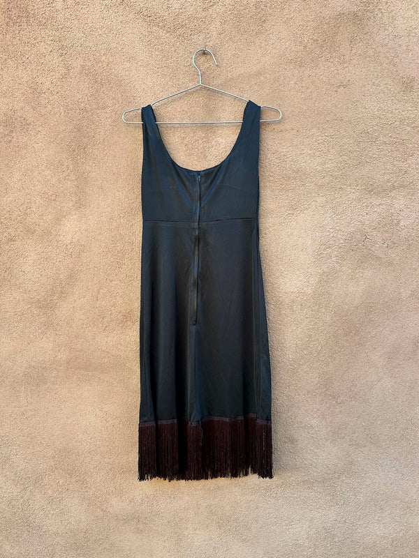 1960's Black Flapper Style Dress