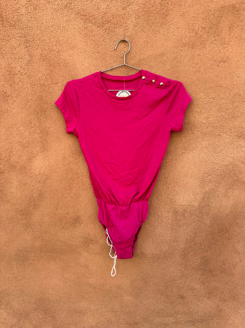 1980's Magenta Casual Leotard
