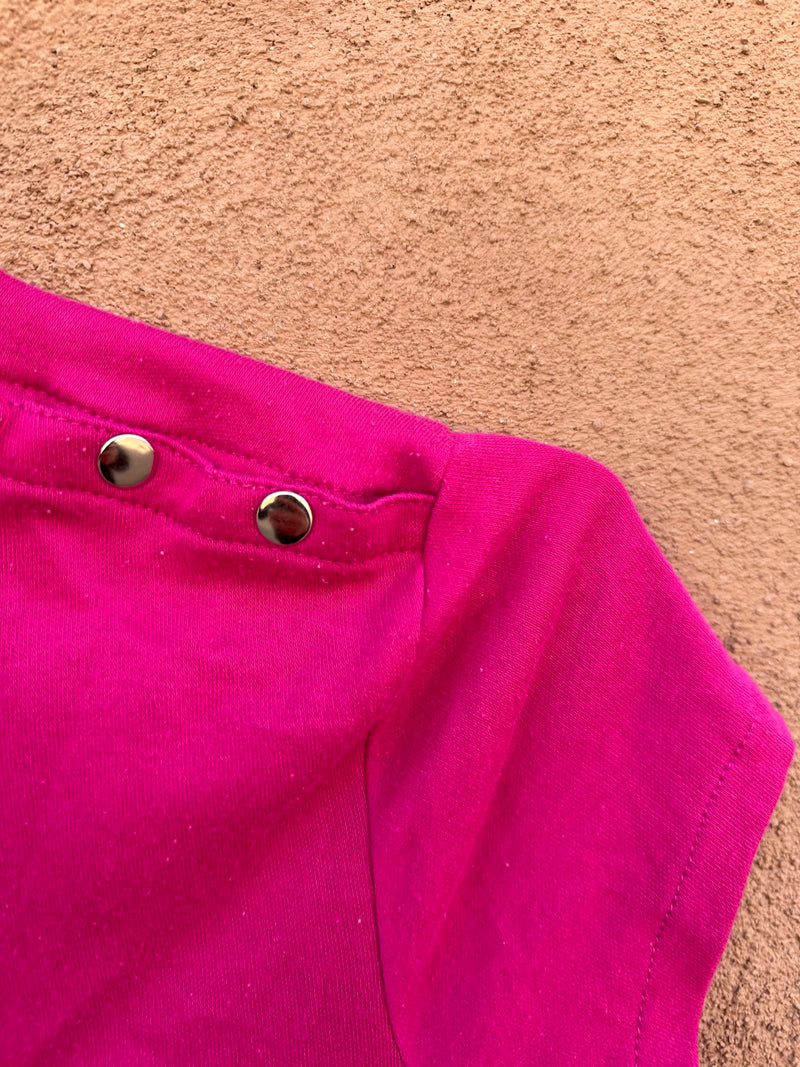 1980's Magenta Casual Leotard