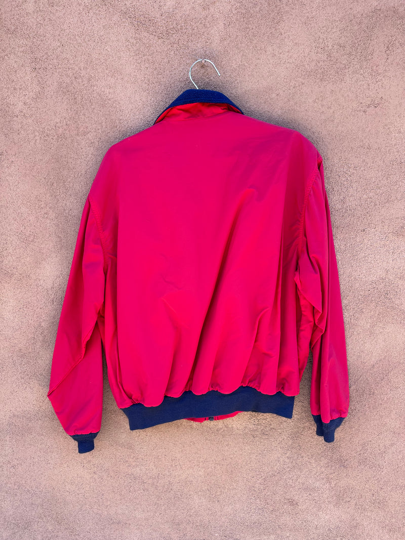 Red L.L. Bean Fleece Lined Zip Up Jacket