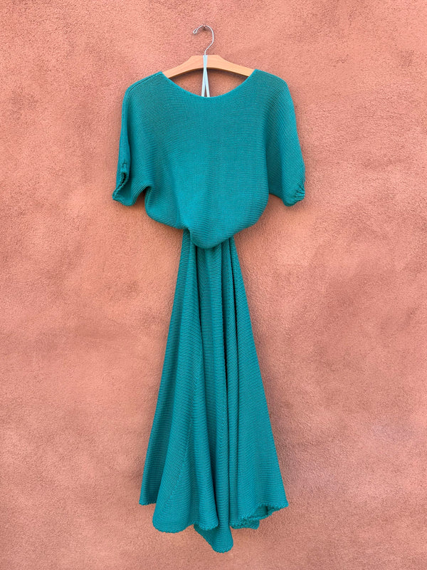 Emerald Knit Short Sleeve Dress