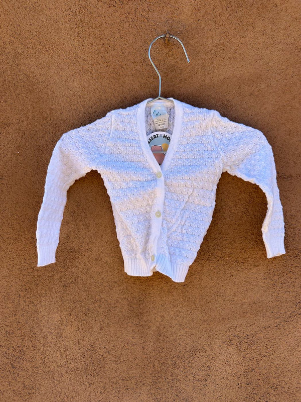 White Baby Cardigan, cotton