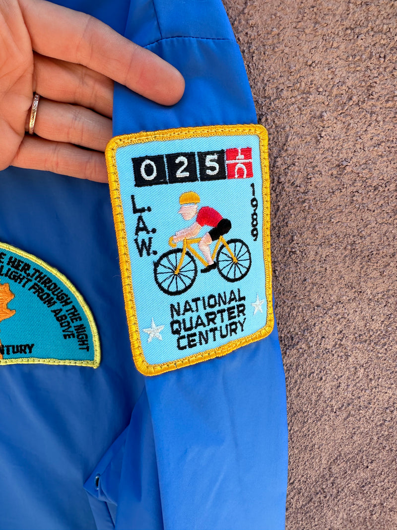 CRC "Patched" Blue Windbreaker