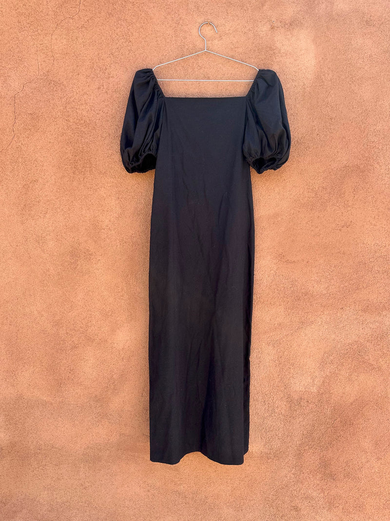 Na Nin Black Princess Sleeve Dress