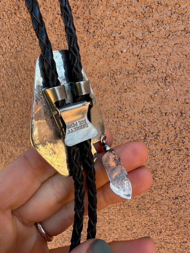 Amethyst & Sterling Silver Bolo Tie