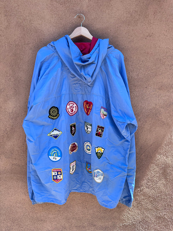 1960's Ski Jacket with Multiple Ski Patches