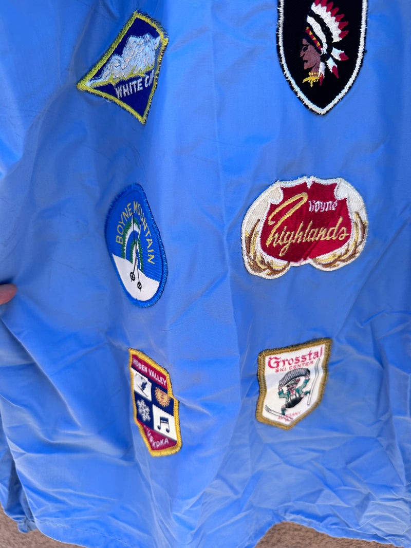 1960's Ski Jacket with Multiple Ski Patches
