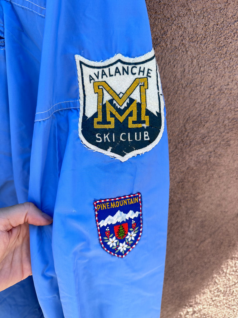 1960's Ski Jacket with Multiple Ski Patches