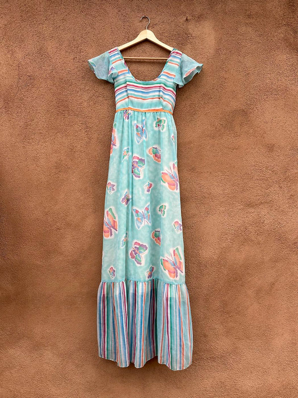 Oops California 1960's Butterfly Dress 11/12