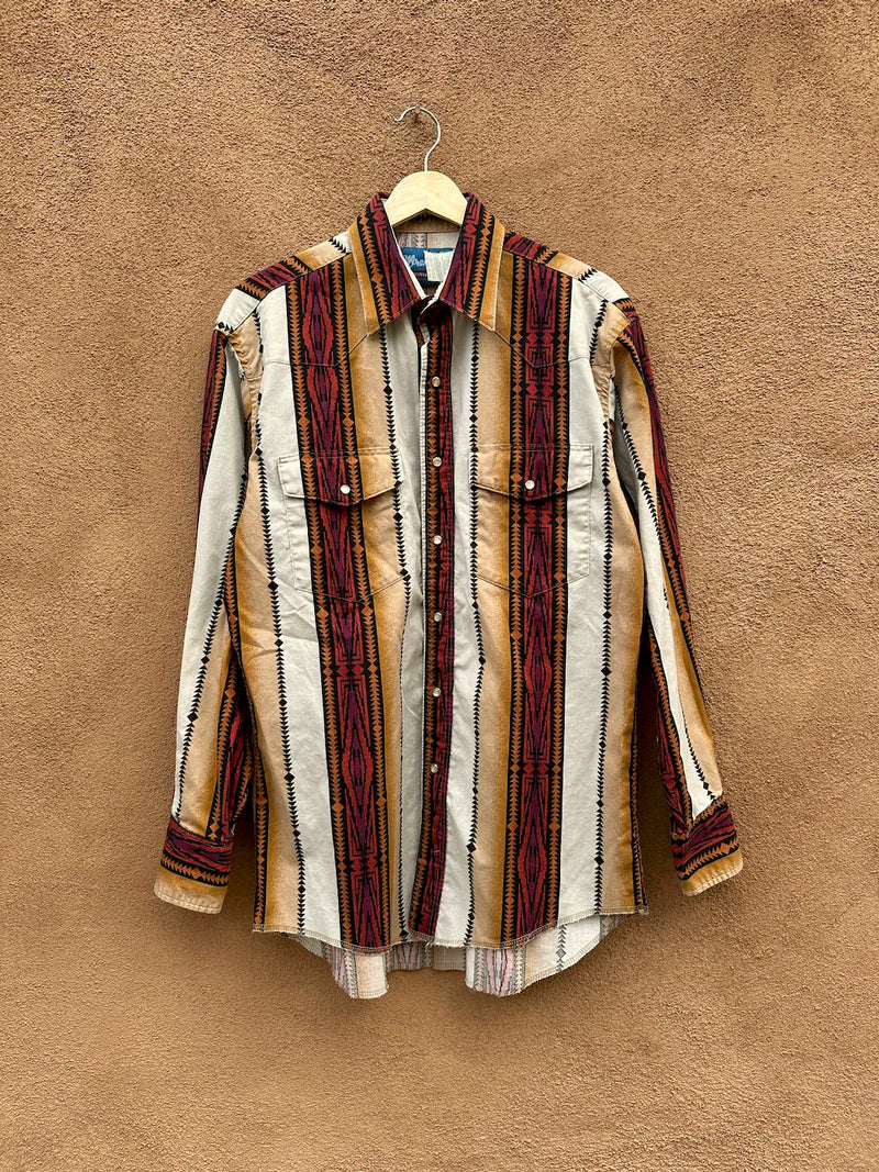 Warm Tone Southwest Pattern Wrangler Shirt
