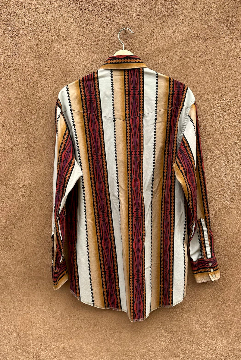 Warm Tone Southwest Pattern Wrangler Shirt