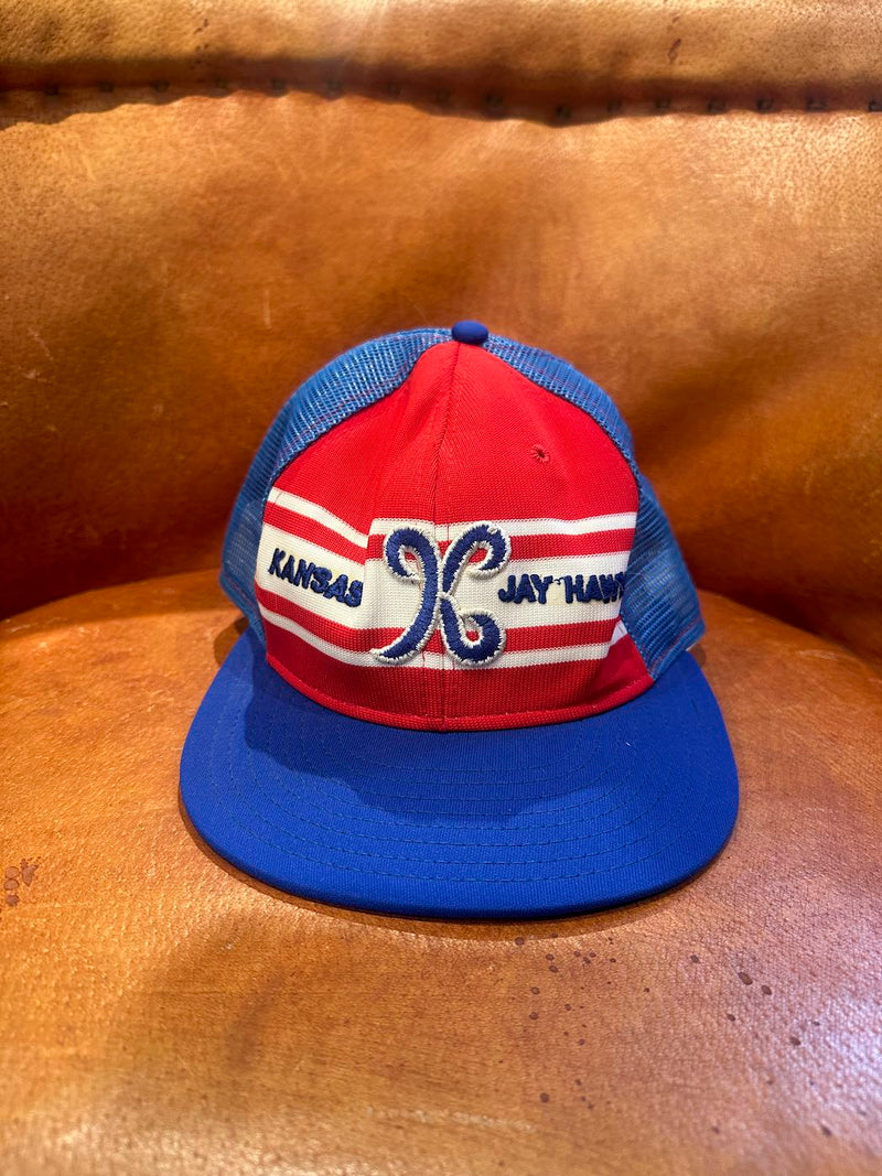 1980's Kansas Jayhawks Mesh Baseball Cap