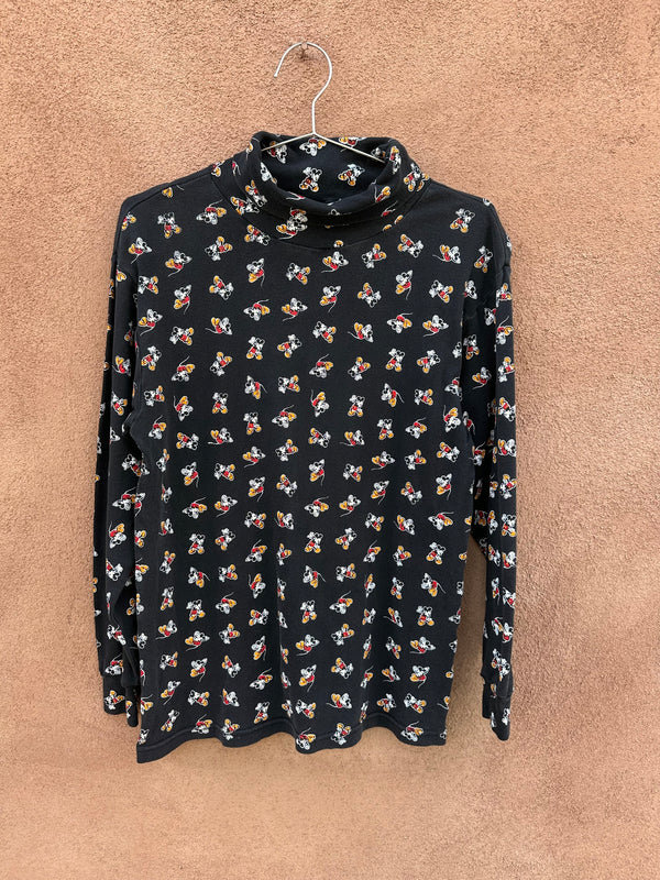 All Over Print Mickey Mouse Turtleneck