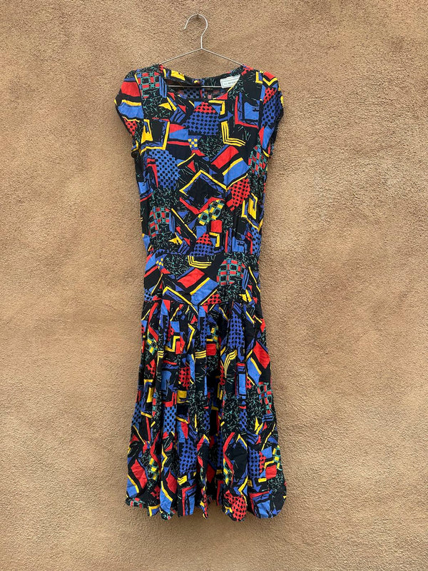 Totally 80's E.D. Michaels New Wave Dress