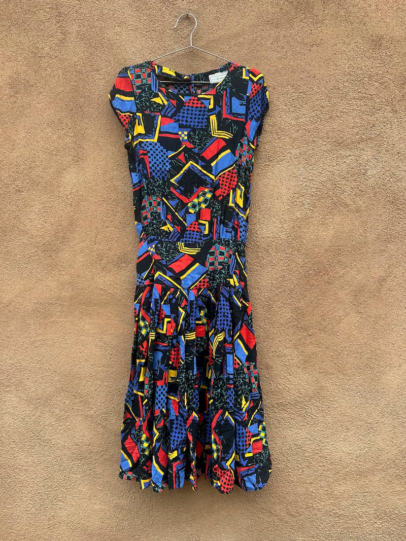 Totally 80's E.D. Michaels New Wave Dress