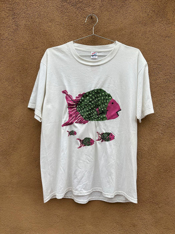 Hand Painted Fish T-shirt
