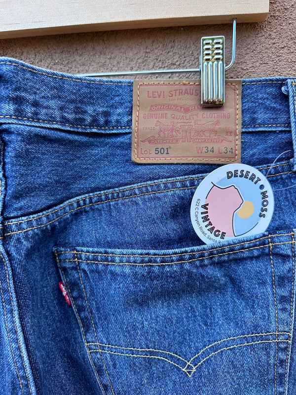 New Men's Levi's Big E 501 Jeans 34 x 34