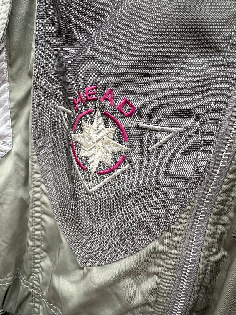 Silver, Pink and Gray 1980's Head Ski Jacket