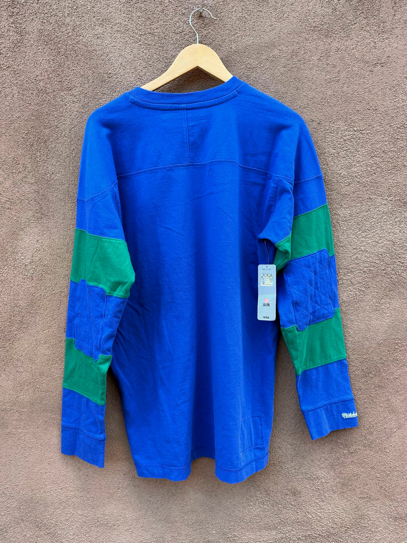 NWT Seattle Seahawks Mitchell & Ness Field Goal Long Sleeve T-shirt - Large