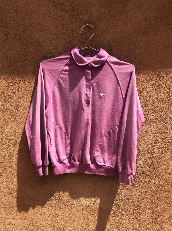 Violet Pink 70's Pheasant Hill Pocket Polo Shirt