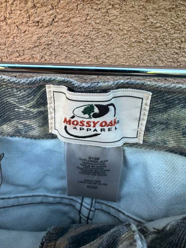 Mossy Oak Denim Camo Hunting Jeans 42 x 32