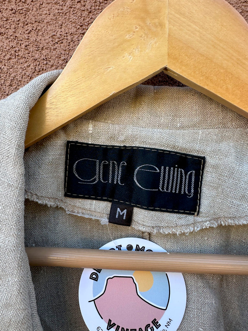 Gene Ewing Linen Blazer - Medium