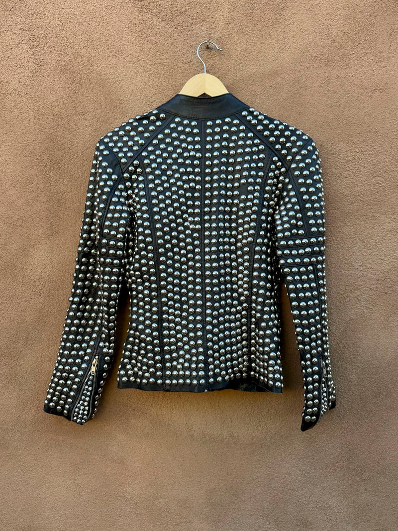 Hand Studded Leather Jacket