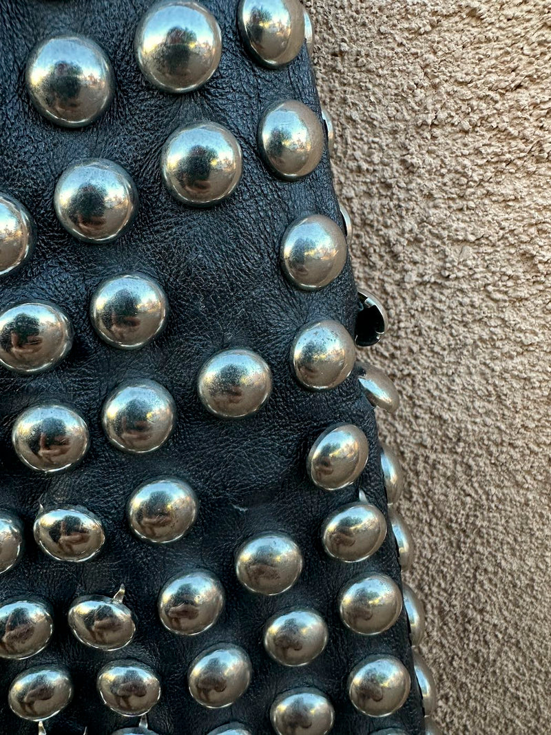 Hand Studded Leather Jacket