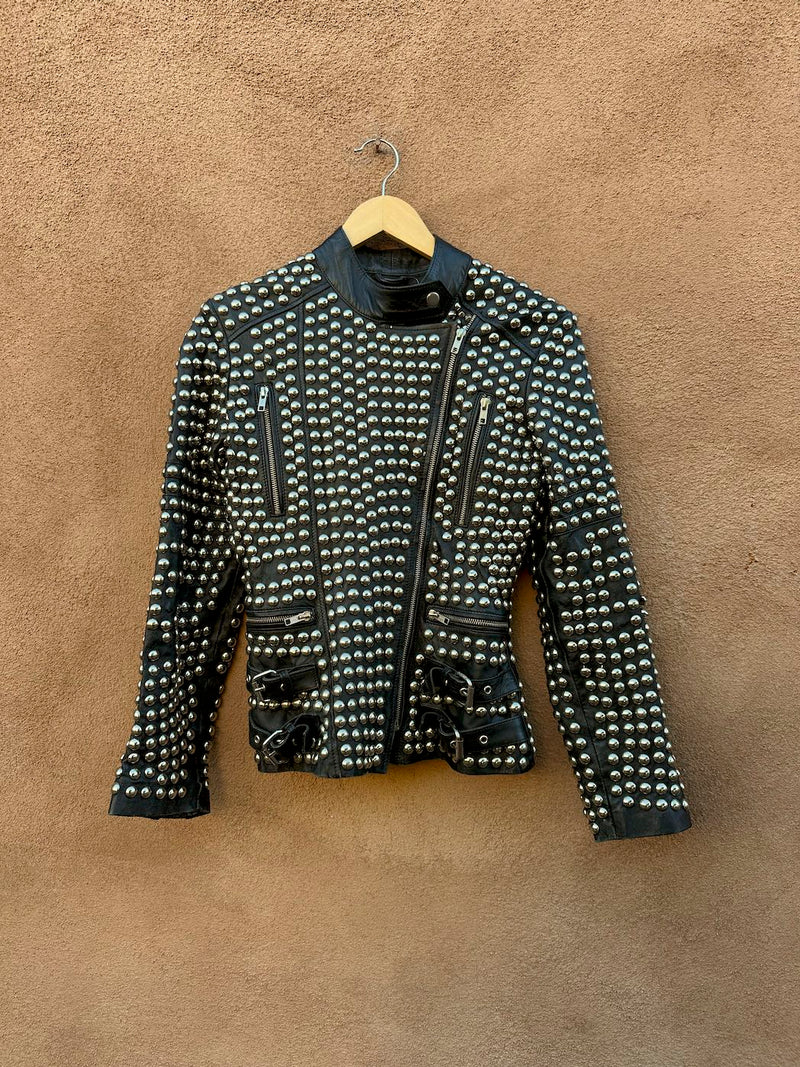 Hand Studded Leather Jacket