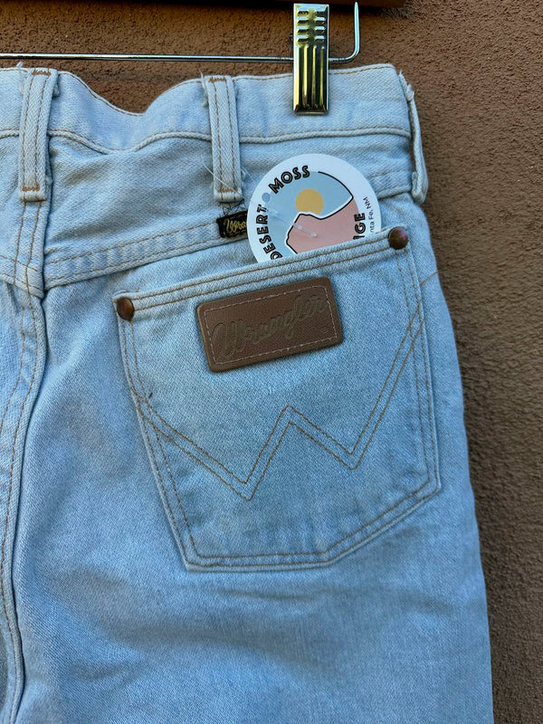 Light Wash 1980's Wrangler Cut Off Jeans, 28 Waist