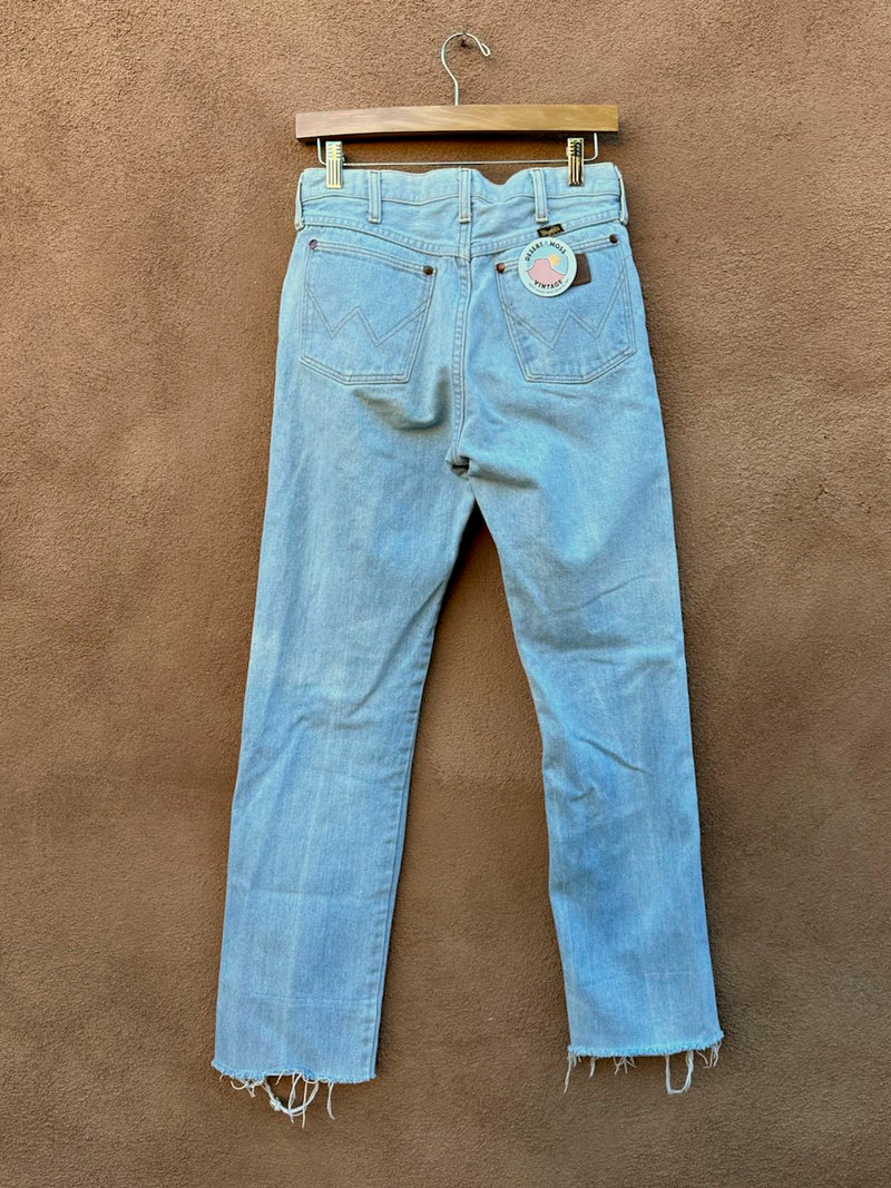 Light Wash 1980's Wrangler Cut Off Jeans, 28 Waist
