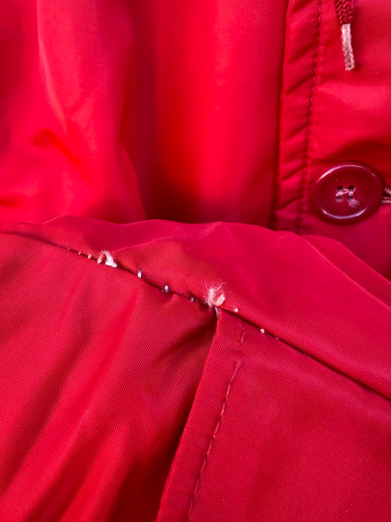 Red 1950's Hercules Outerwear by Sears Parka with Hood - as is