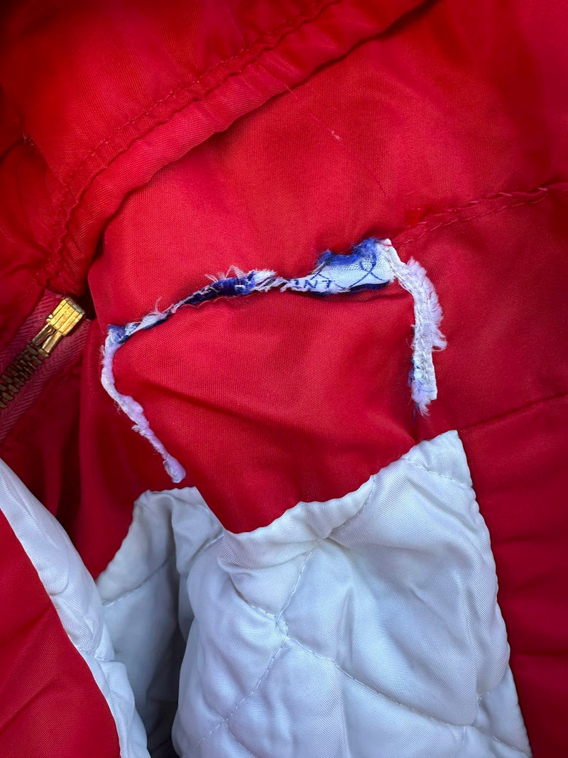 Red 1950's Hercules Outerwear by Sears Parka with Hood - as is