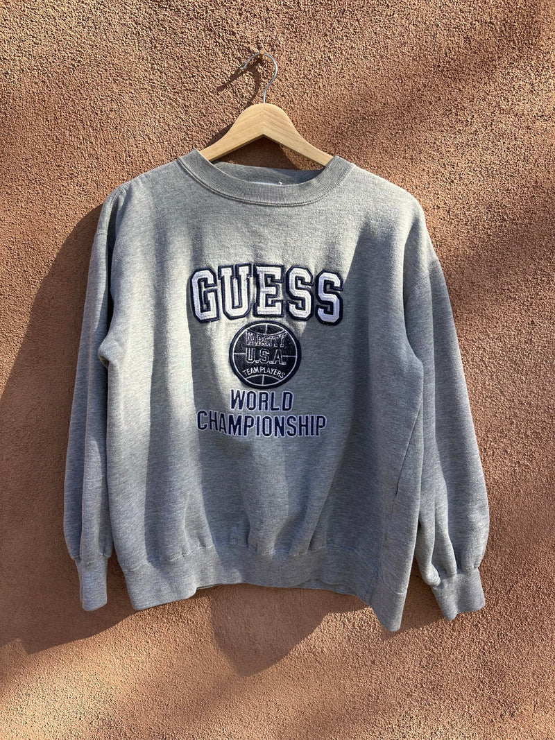 1990's Guess Sweatshirt - Guess World Championship