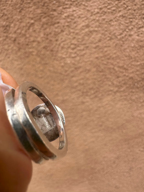 Modern Sterling Silver & Turquoise Ring