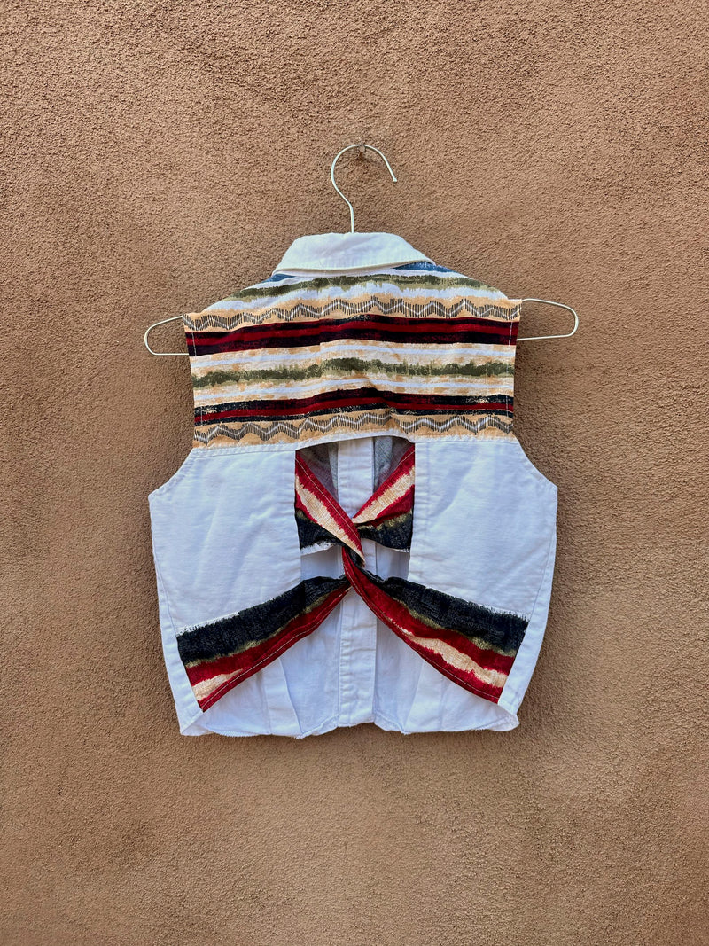 Sleeveless Banjo Western Blouse, Made in USA