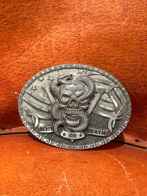 Liberty or Death Belt Buckle