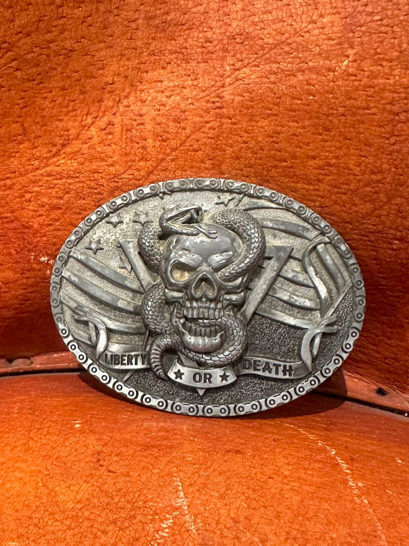 Liberty or Death Belt Buckle