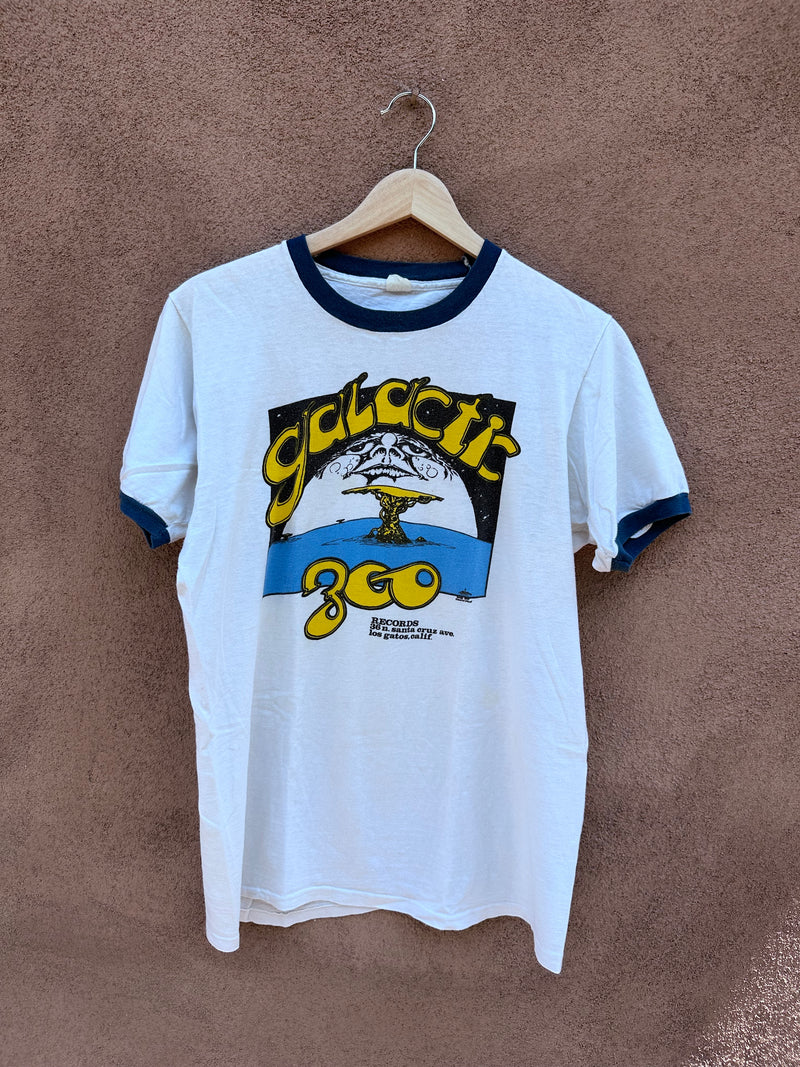 1970's Galactic Zoo Record Store Ringer T-Shirt from Los Gatos, California