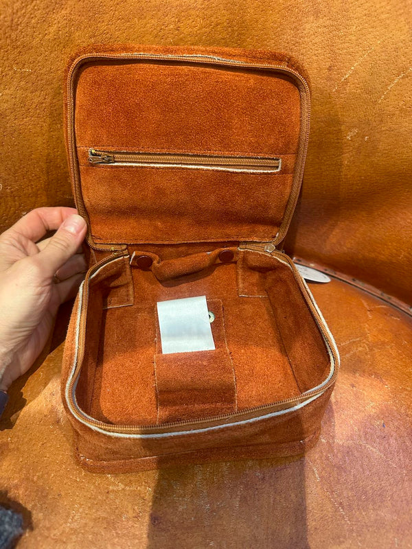 1970's Suede Travel Bag/Knit