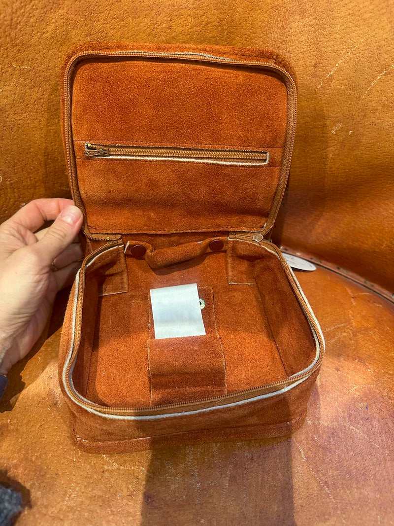 1970's Suede Travel Bag/Knit