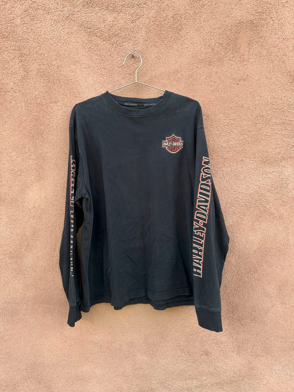 Harley Davidson Long Sleeve Embroidered Shirt, XL