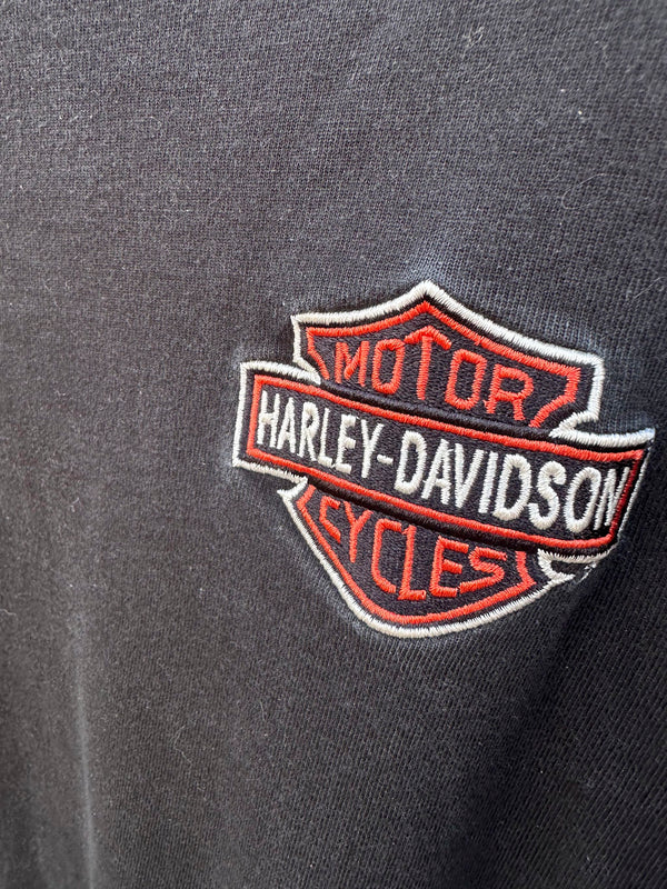 Harley Davidson Long Sleeve Embroidered Shirt, XL