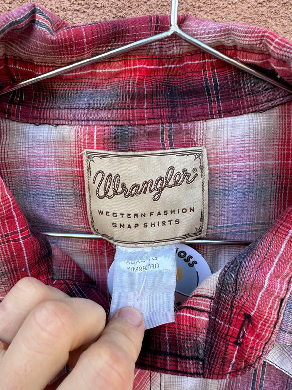 Red/Tan Wrangler Western Shirt
