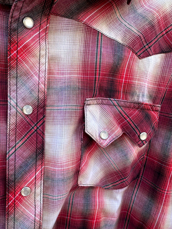 Red/Tan Wrangler Western Shirt