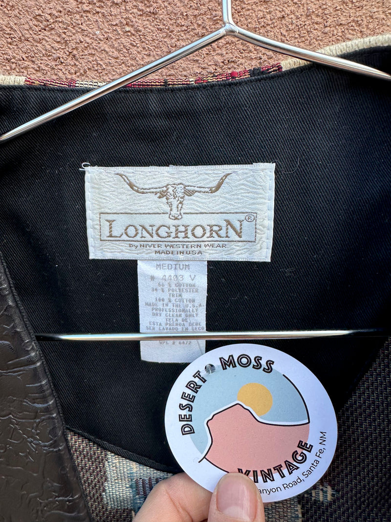 Longhorn Western Vest, Made in USA