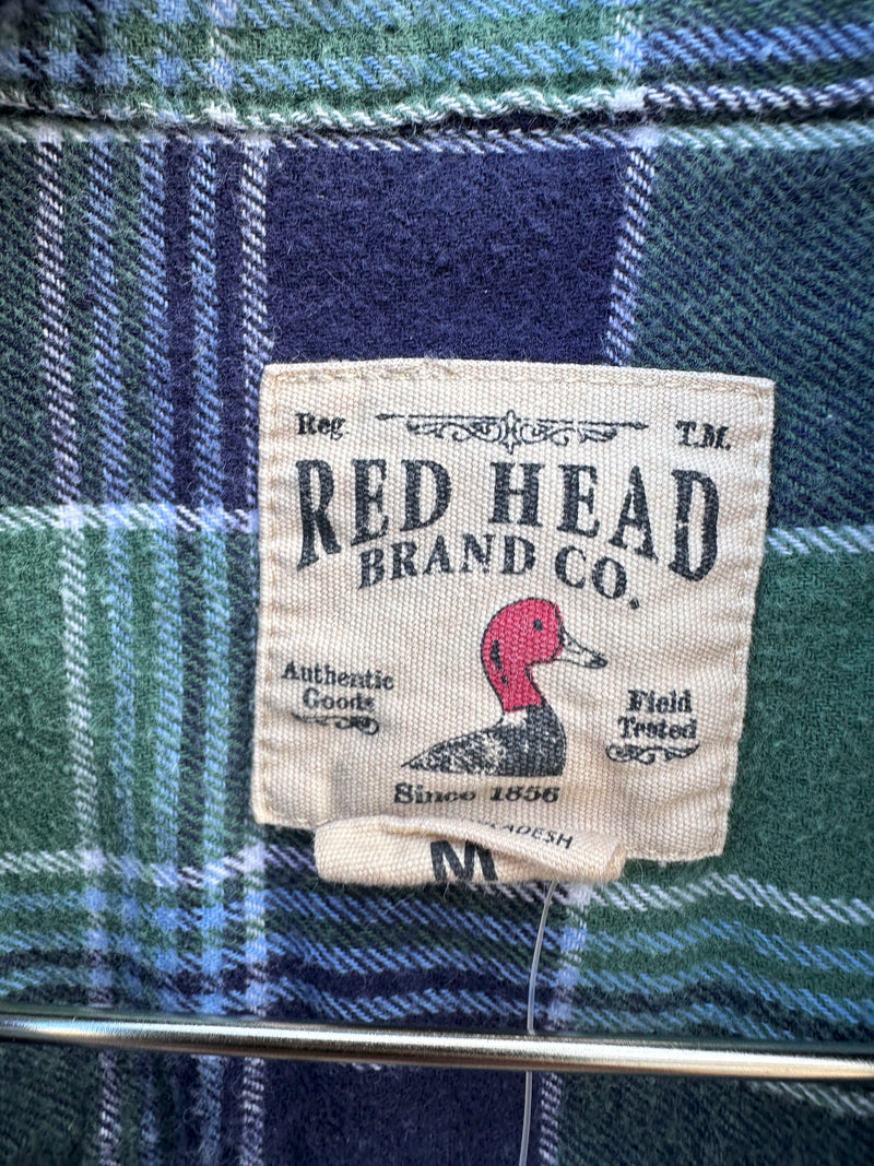 Red Head Brand Blue/Green Flannel, Medium