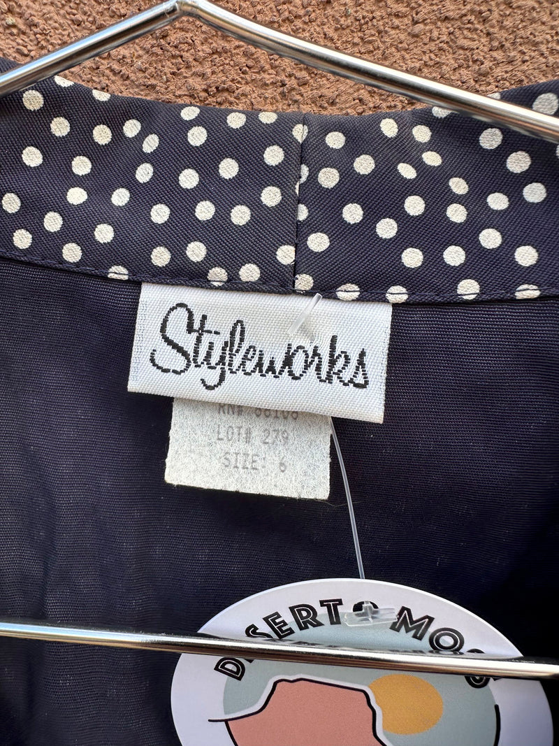 Styleworks Polka Dot Dress, size 6