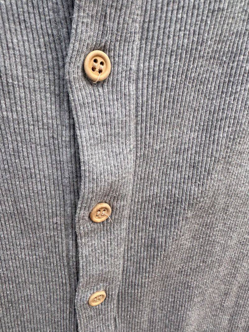 Gray Sleeveless 1980's Ribbed Singlet