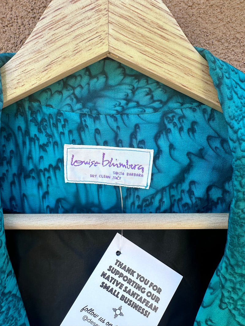 Louise Blumberg Abstract Blazer